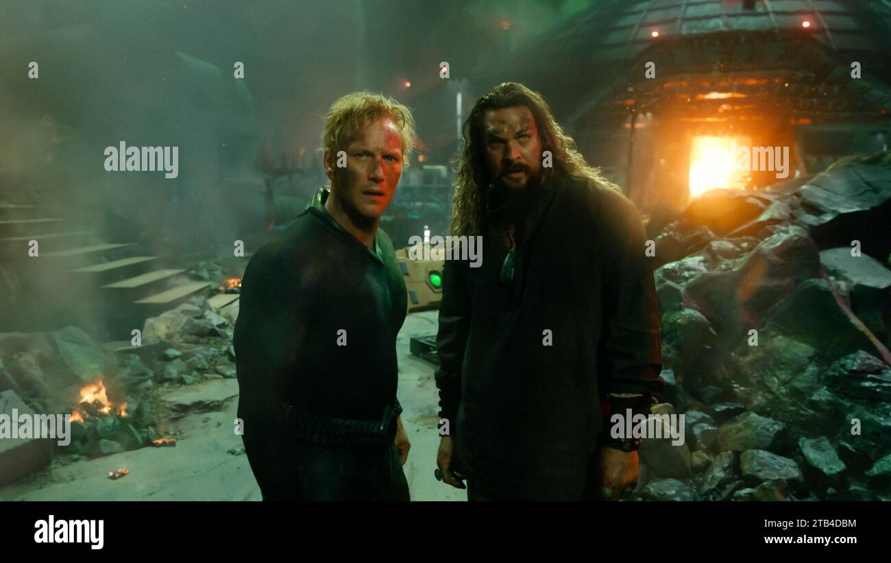 Aquaman and the Lost Kingdom (2023) directed by James Wan and starring Jason Momoa as Aquaman and Patrick Wilson as King Orm in this action packed sequel. Publicity still ***EDITORIAL USE ONLY***. Credit: BFA / Warner Bros Stock Photo
