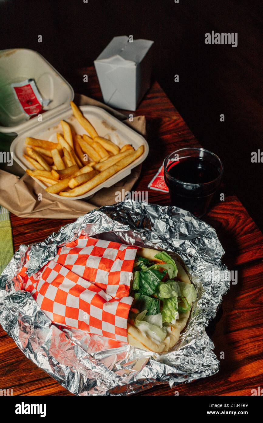 Shawarma french fries hires stock photography and images Alamy