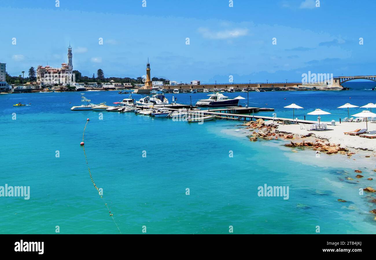 amazing-montaza-palace-and-bay-montazah-with-motoboats-in-parking-lots