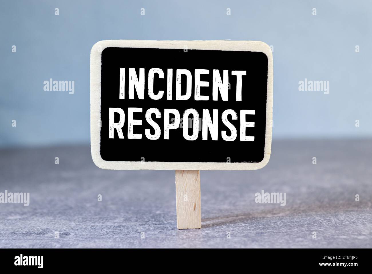 Incident response - organized approach to addressing and managing the aftermath of a security breach or cyberattack, text concept on notepad Stock Photo