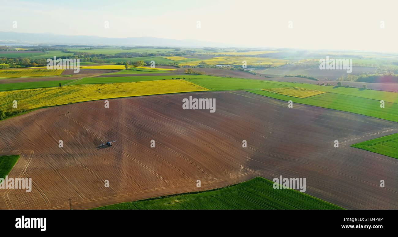 Fields with various types of agriculture 4K Stock Photo Alamy