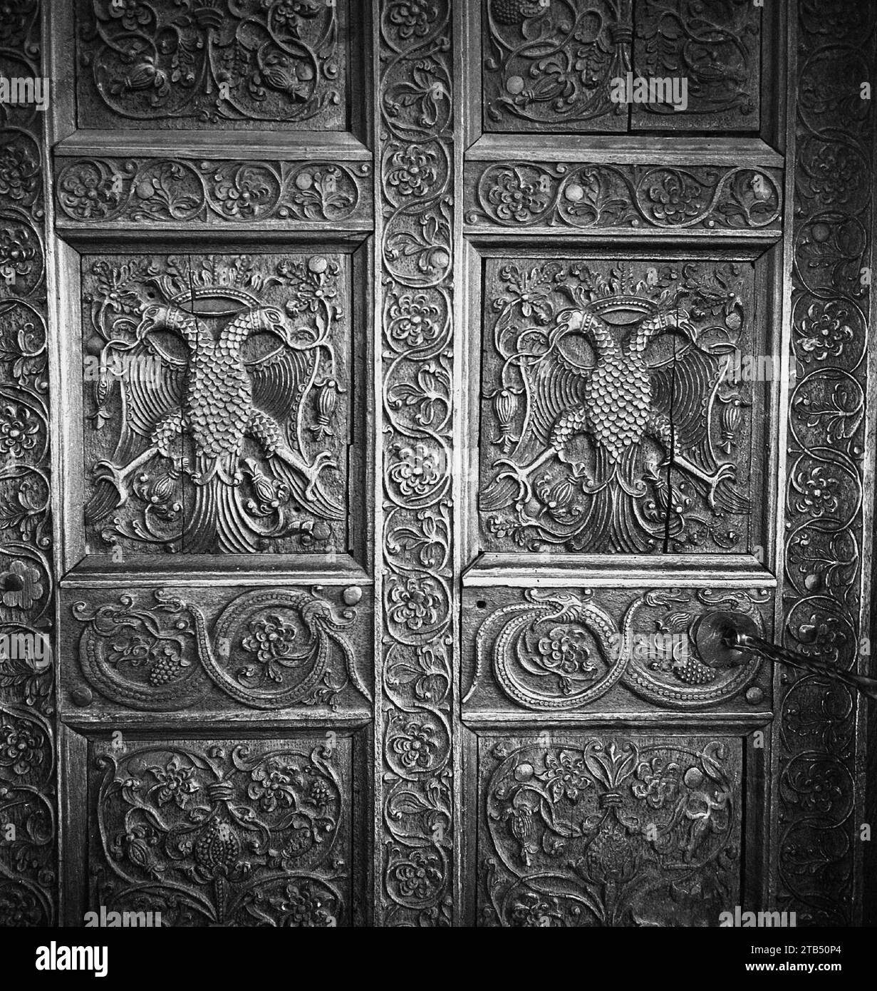 Valcea County, Romania, approx. 1979. Beautiful design of a medieval