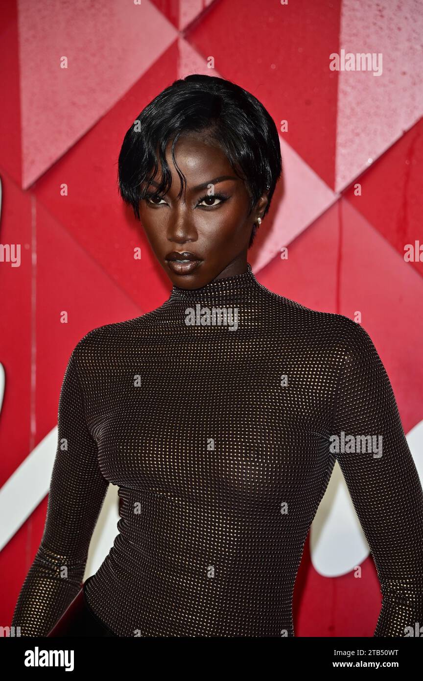 London, UK. 4th Dec, 2023. Anok Yai arrives at The Fashion Awards 2023