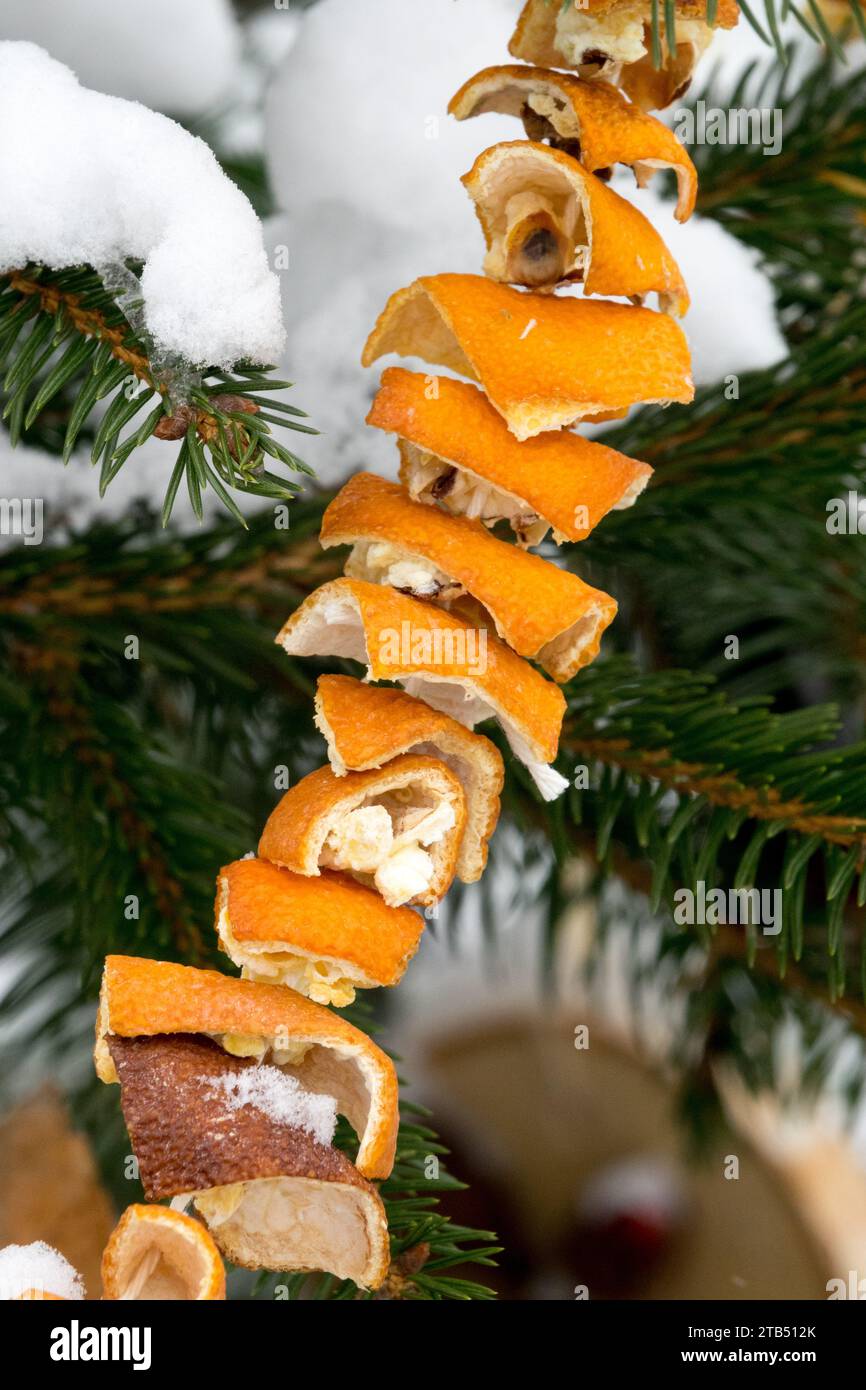 Cone pine, golden bells decorations, red and orange christmas tree ball on  white Stock Photo - Alamy