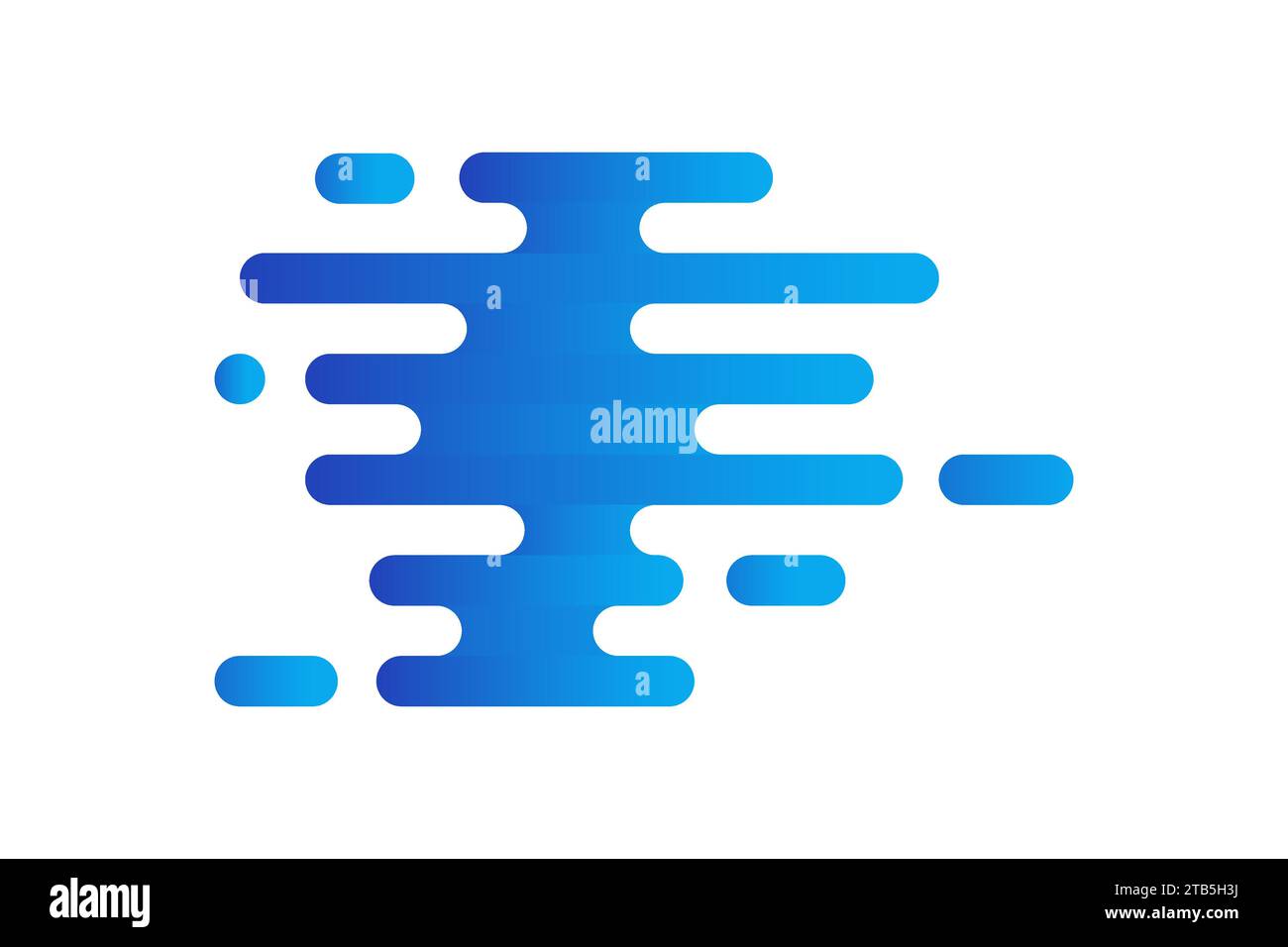 Modern geometric background with various rounded shapes. Abstract shapes with dynamic composition Stock Vector