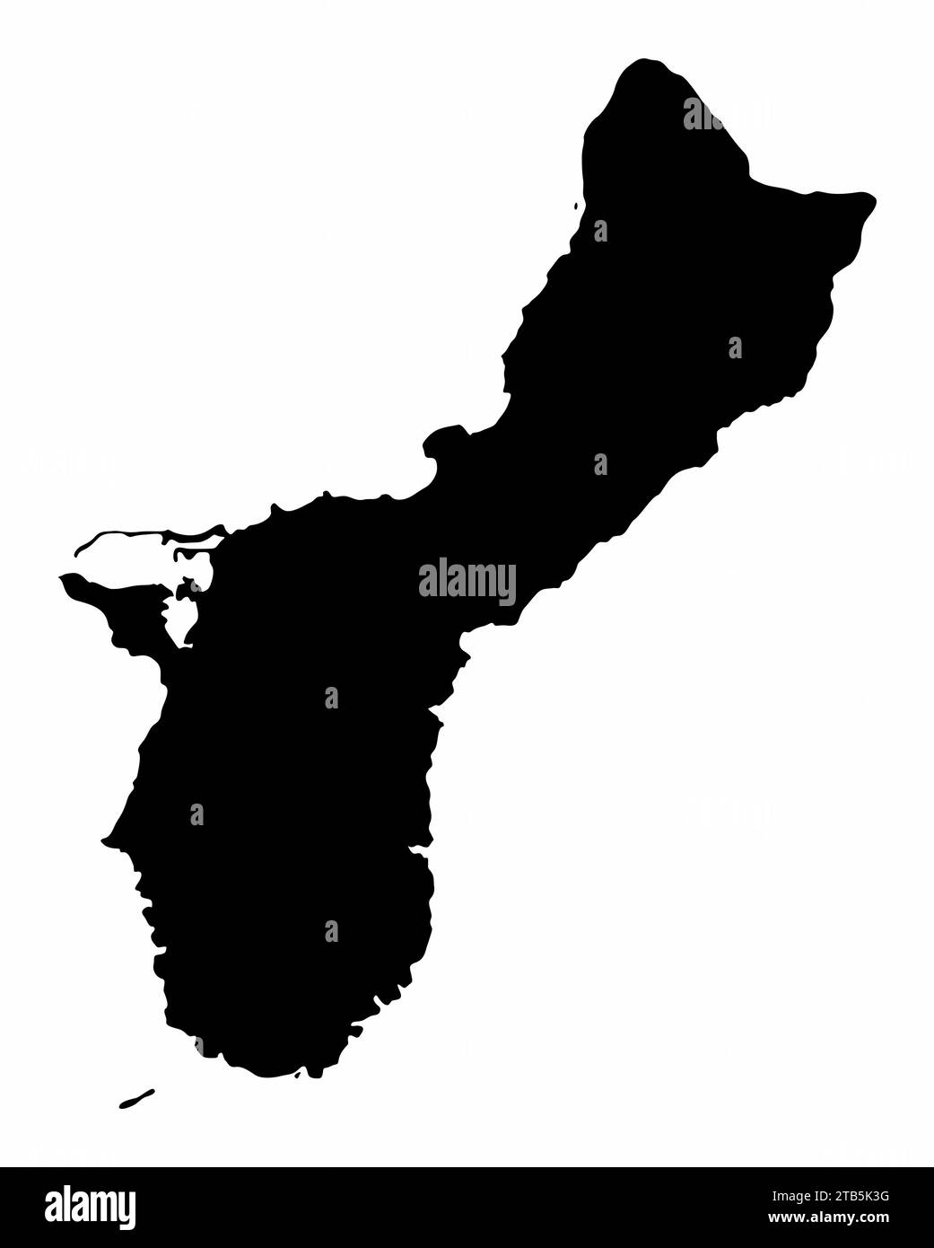 Guam Map Cut Out Stock Images & Pictures - Alamy