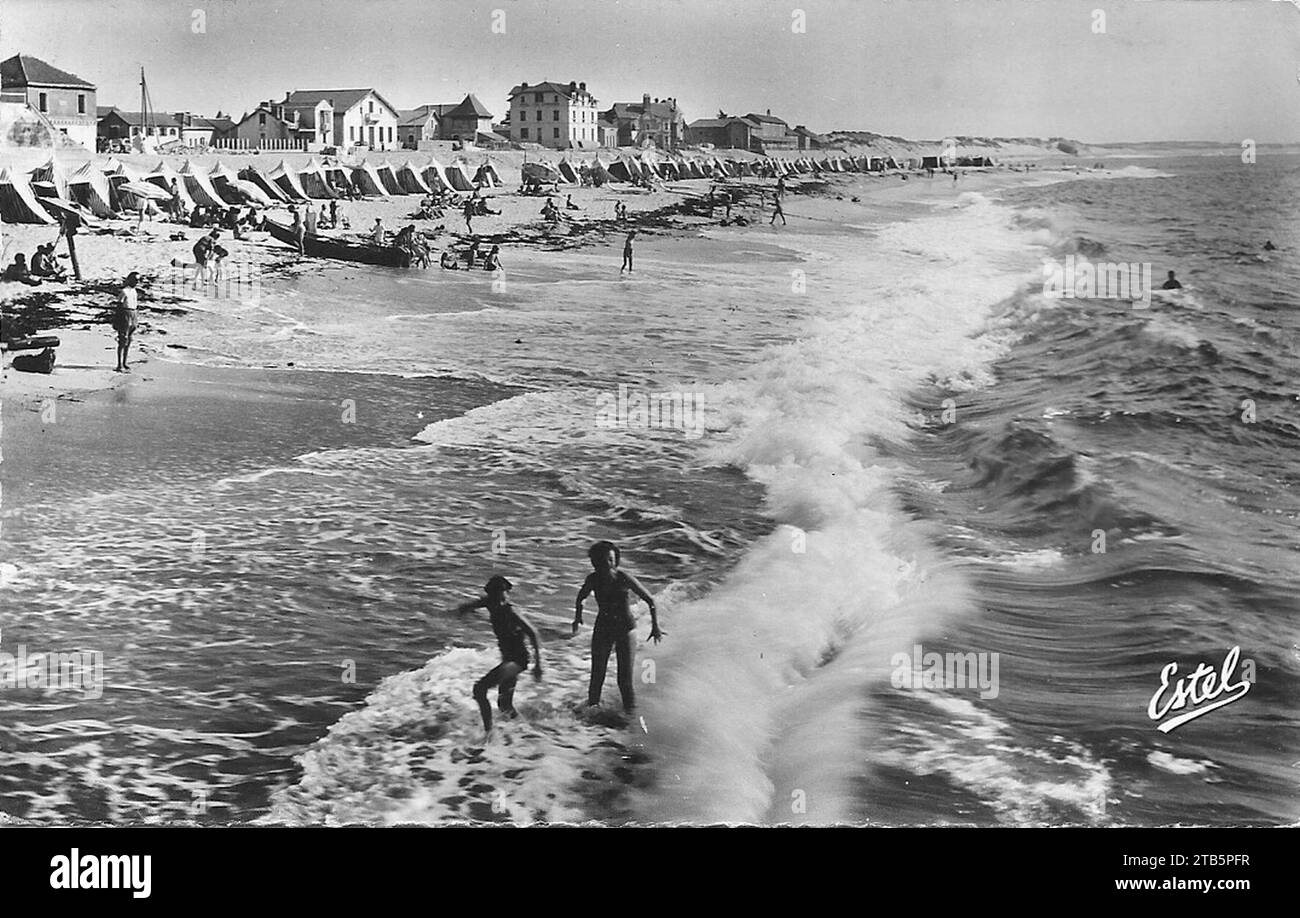 CPA Capbreton - Plage vu en avion (111484