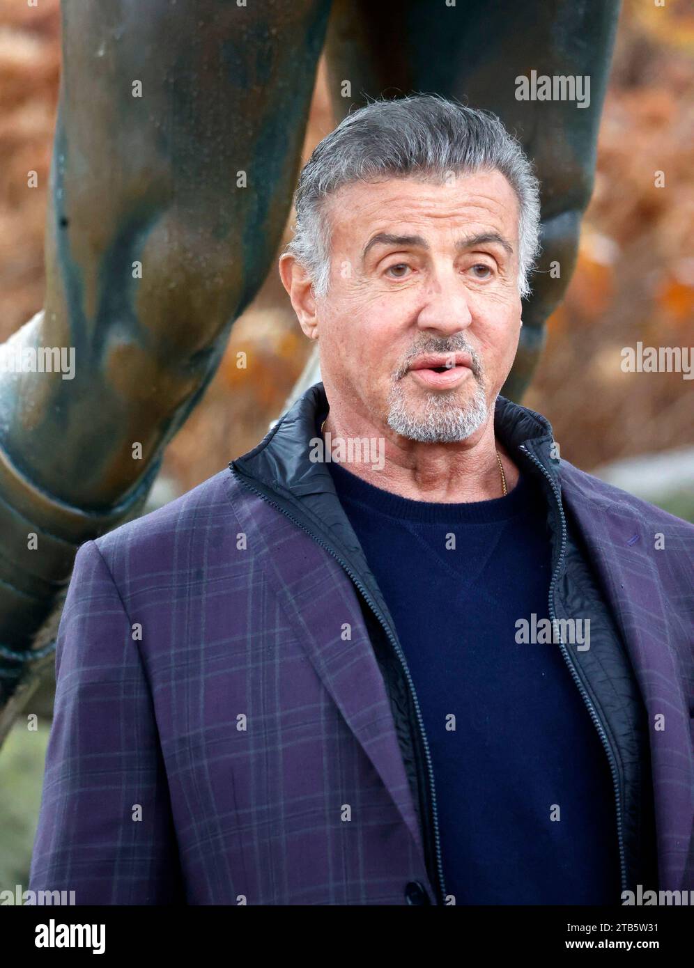 December 3 2023 Philadelphia PA USA Sylvester Stallone visited