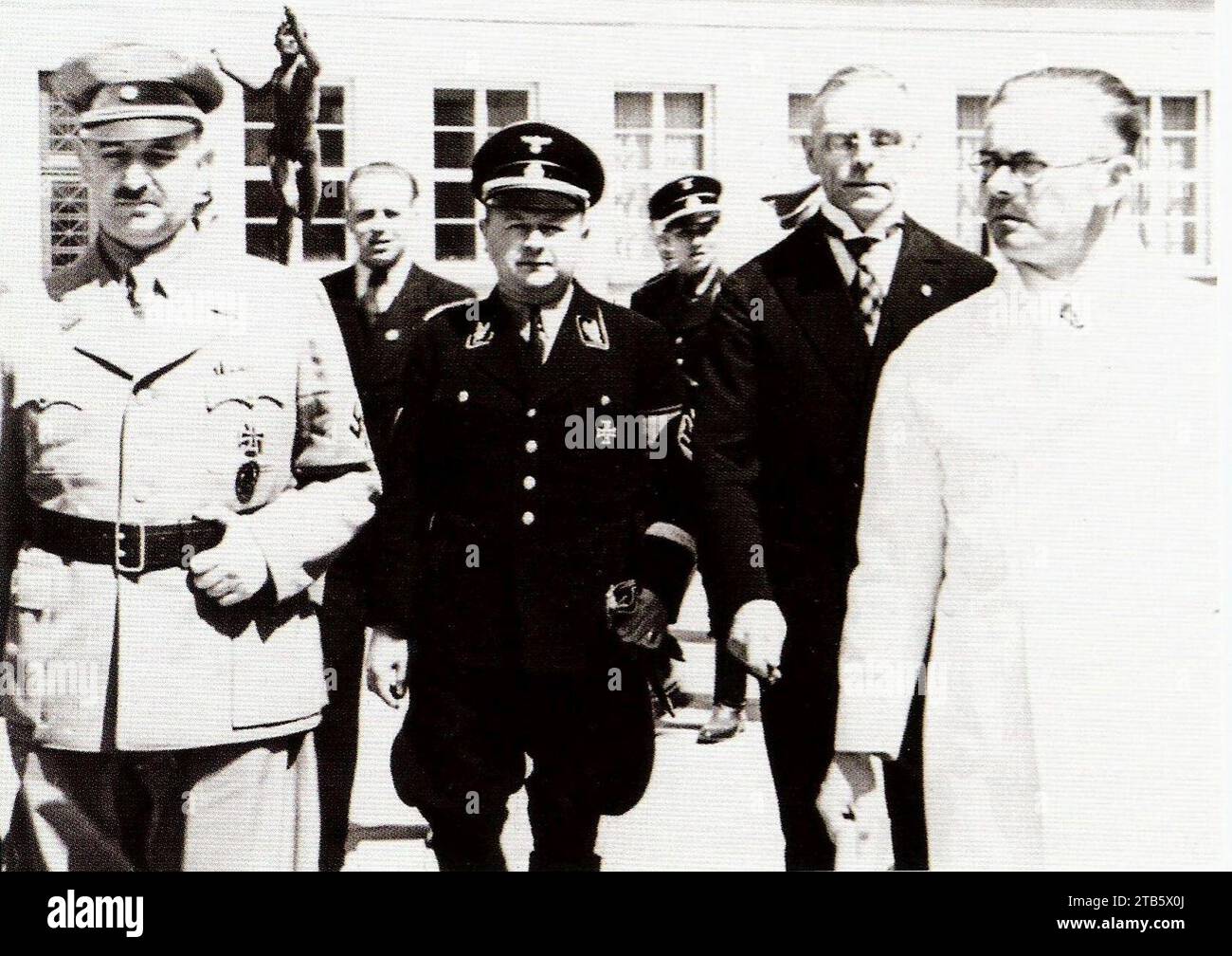 W Kleinfeldt - B Rust mit O Lehnich zu Besuch in Tübingen mit W Usadel 1936 (EfT088A). Stock Photo