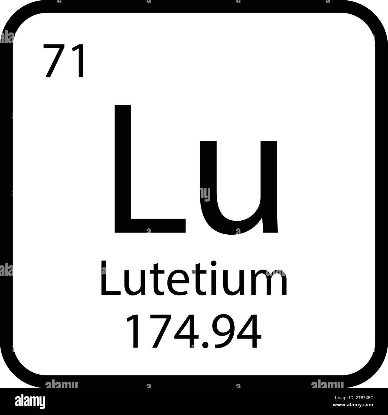 Lutetium icon vektor illustration design Stock Vector Image & Art - Alamy