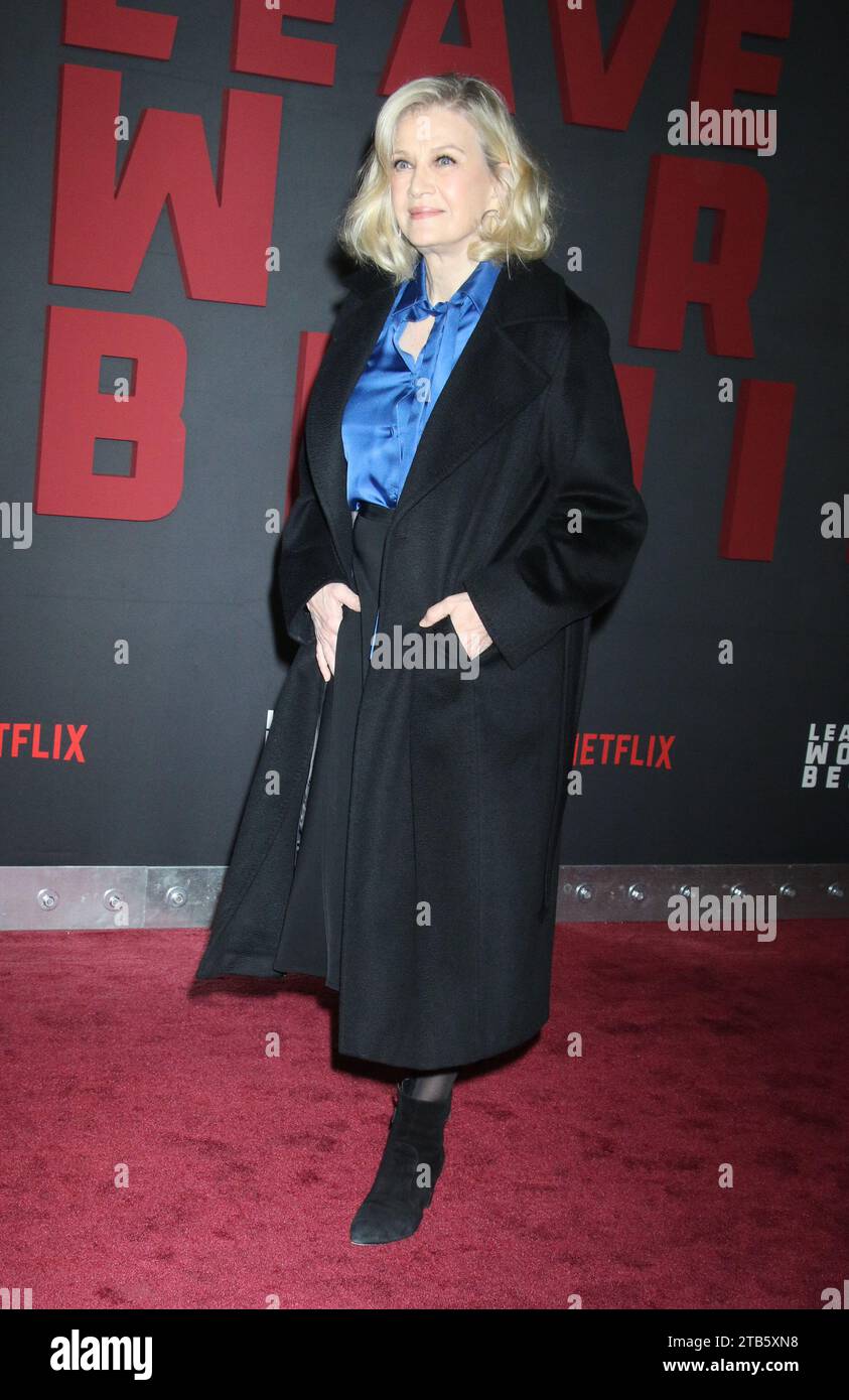 New York, NY, USA. 4th Dec, 2023. Diane Sawyer at Netflix's Leave The World Behind premiere at Paris Theater on December 04, 2023 in New York City. Credit: Rw/Media Punch/Alamy Live News Stock Photo