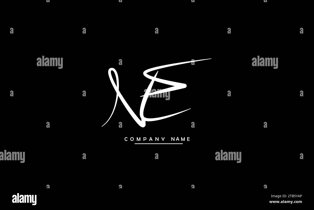 NE, EN Abstract Letters Logo Monogram Stock Vector Image & Art - Alamy