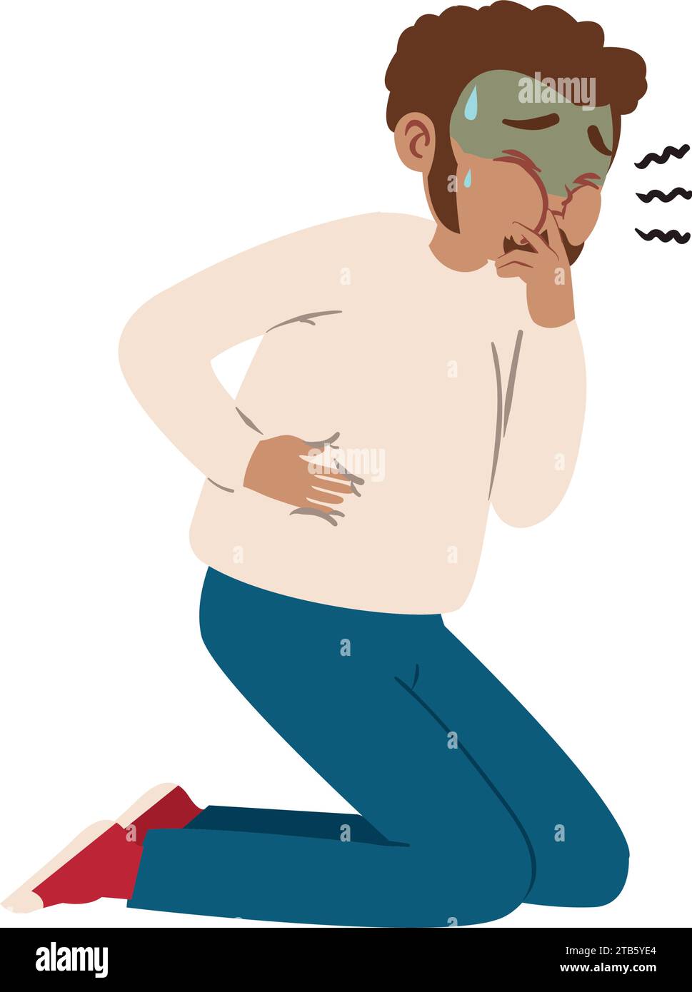 nauseous man dizziness Stock Vector Image & Art Alamy