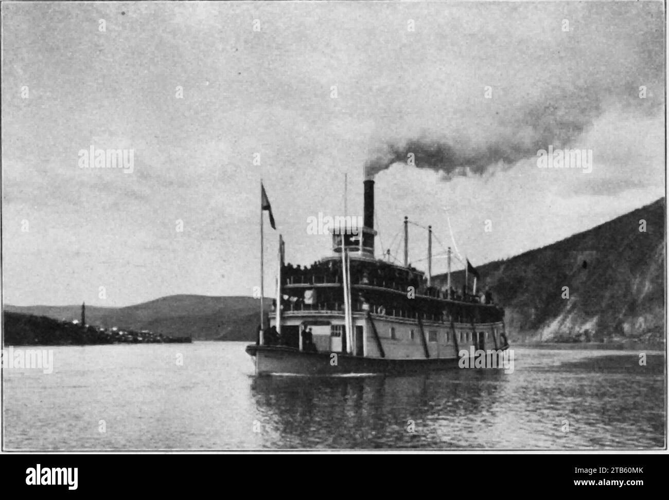 W.P. and Y. Route Steamer WHITE HORSE leaving Dawson Stock Photo Alamy
