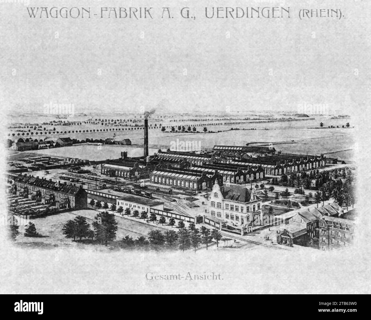 Waggonfabrik Uerdingen 1911. Stock Photo