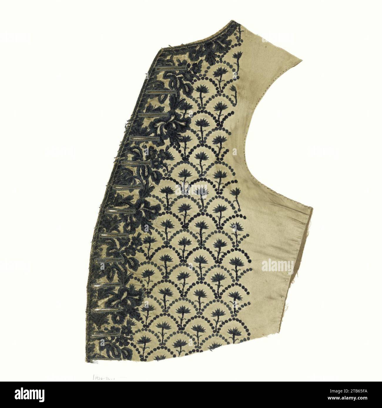 Waistcoat Panel (France), mid-18th century Stock Photo