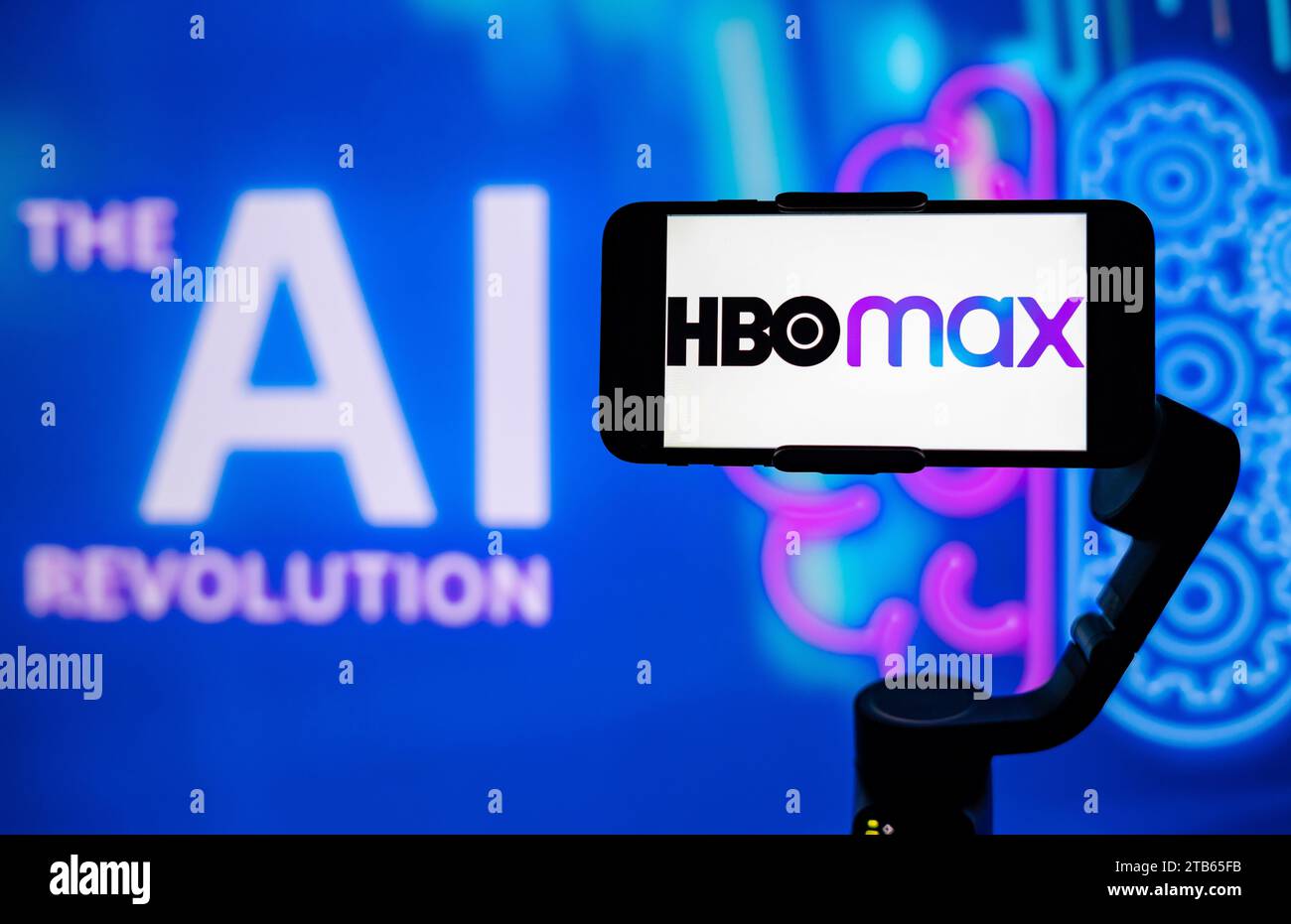 India. 27th Jan, 2021. In this photo illustration, the logo of HBOmax ...