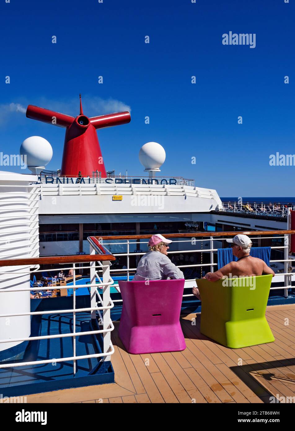 Cruise ship deck passengers pacific hi-res stock photography and images ...