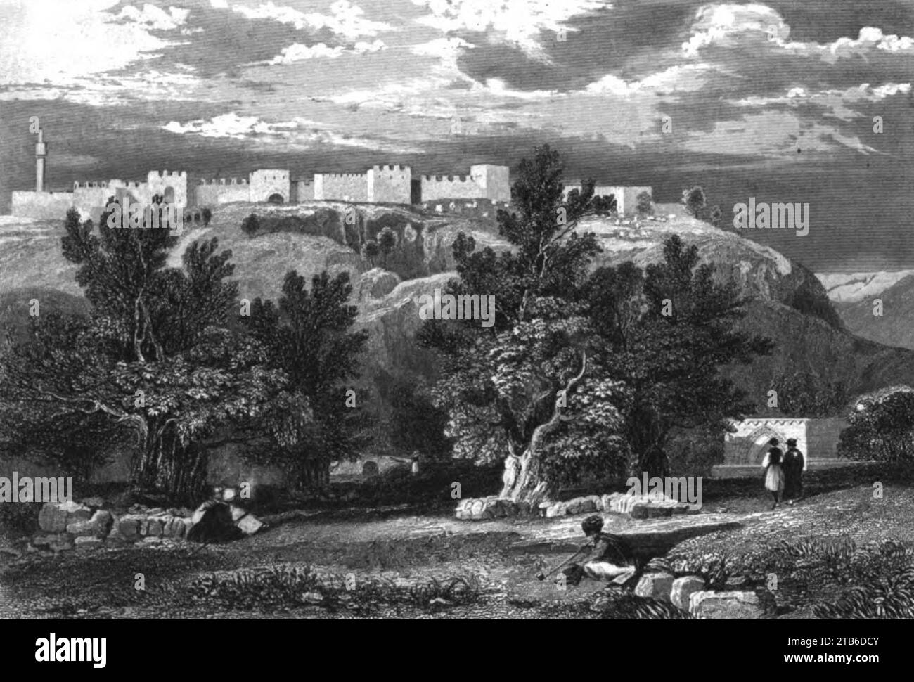 Walls of Old Jerusalem, Illustration for La TerreSainte et les lieux