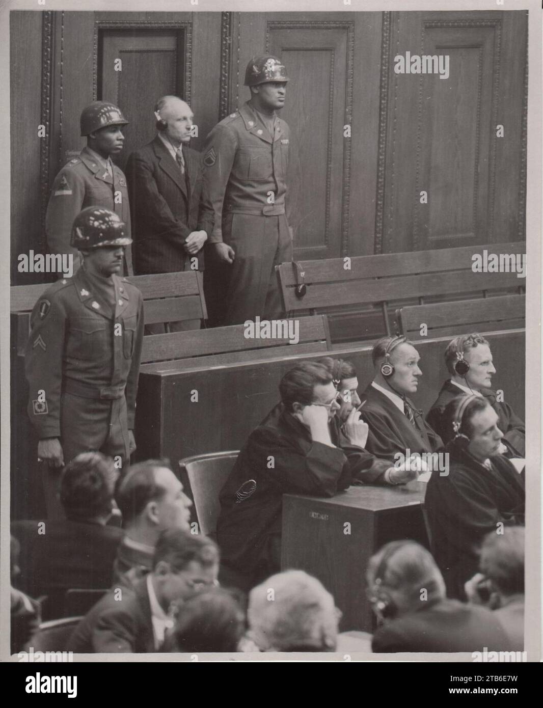 Walter Blume during sentencing, Einsatzgruppen Trial. Stock Photo