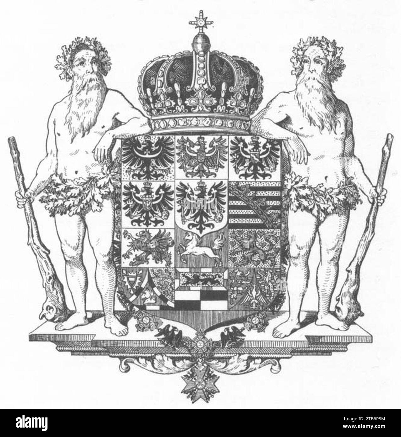 Wappen Deutsches Reich - Königreich Preussen (Mittleres). Stock Photo