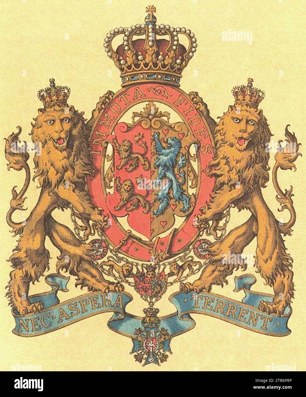 Wappen Deutsches Reich - Herzogtum Braunschweig (Kleines). Stock Photo