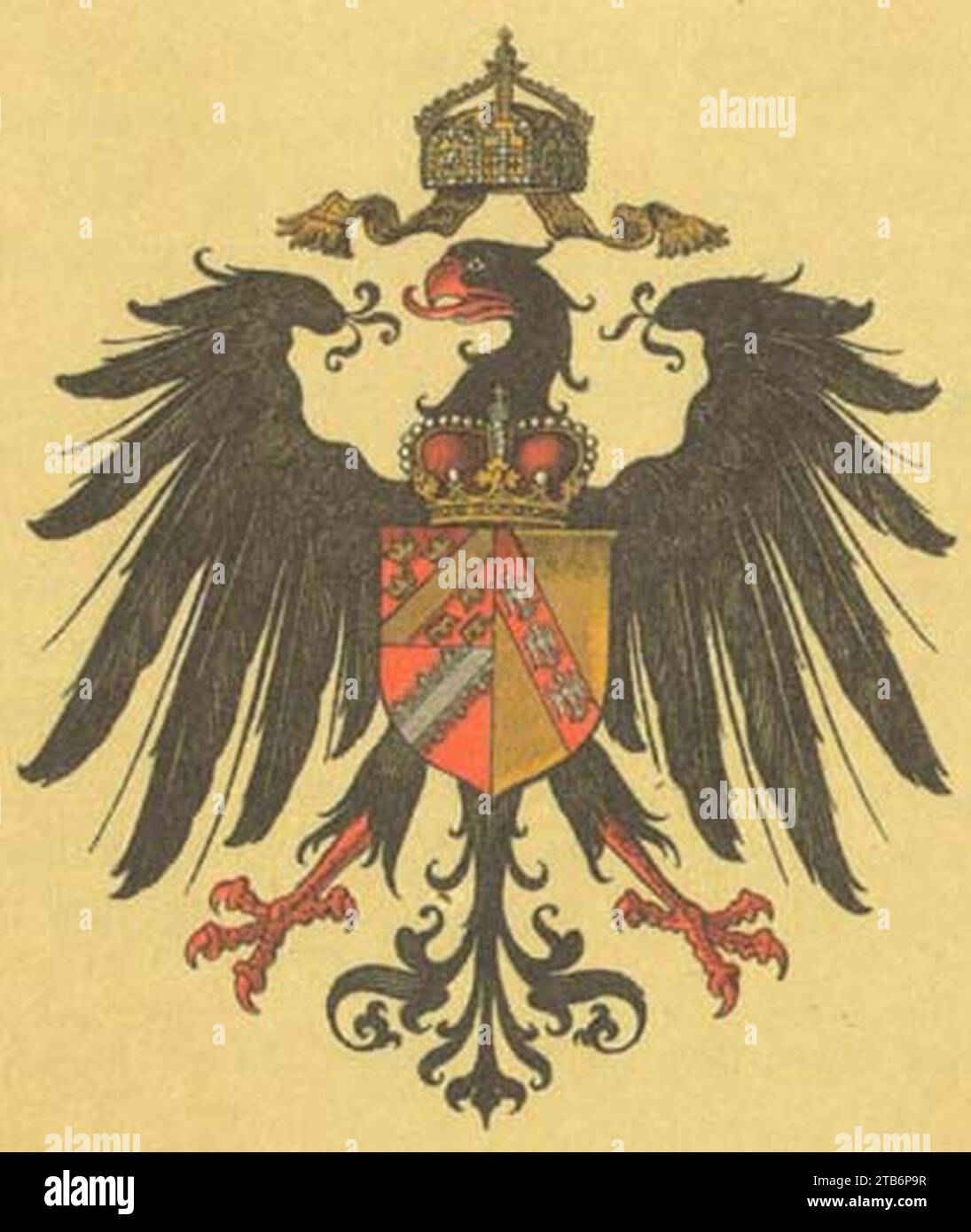 Wappen Deutsches Reich - Reichsland Elsass-Lothringen. Stock Photo