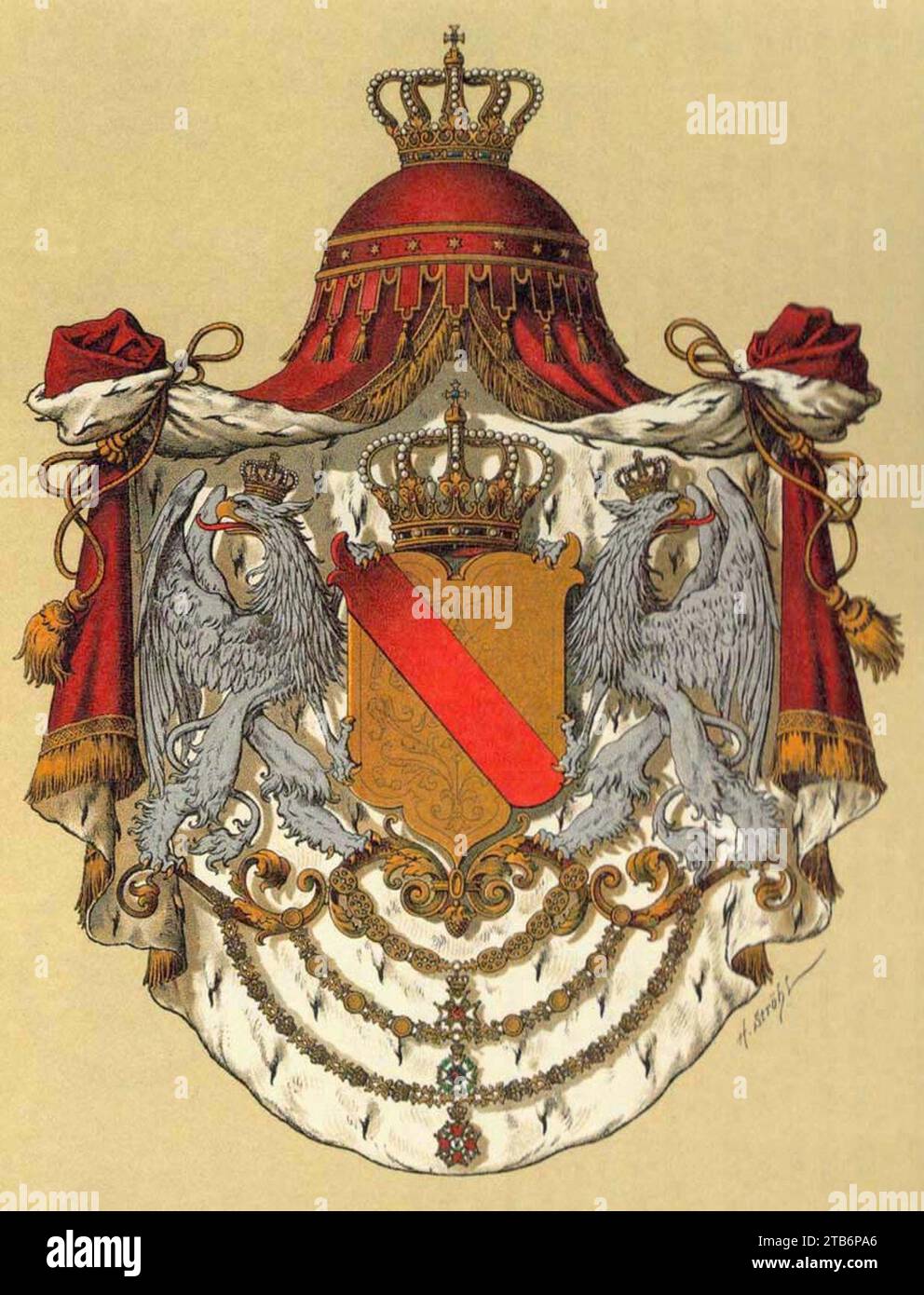 Wappen Deutsches Reich - Grossherzogtum Baden. Stock Photo
