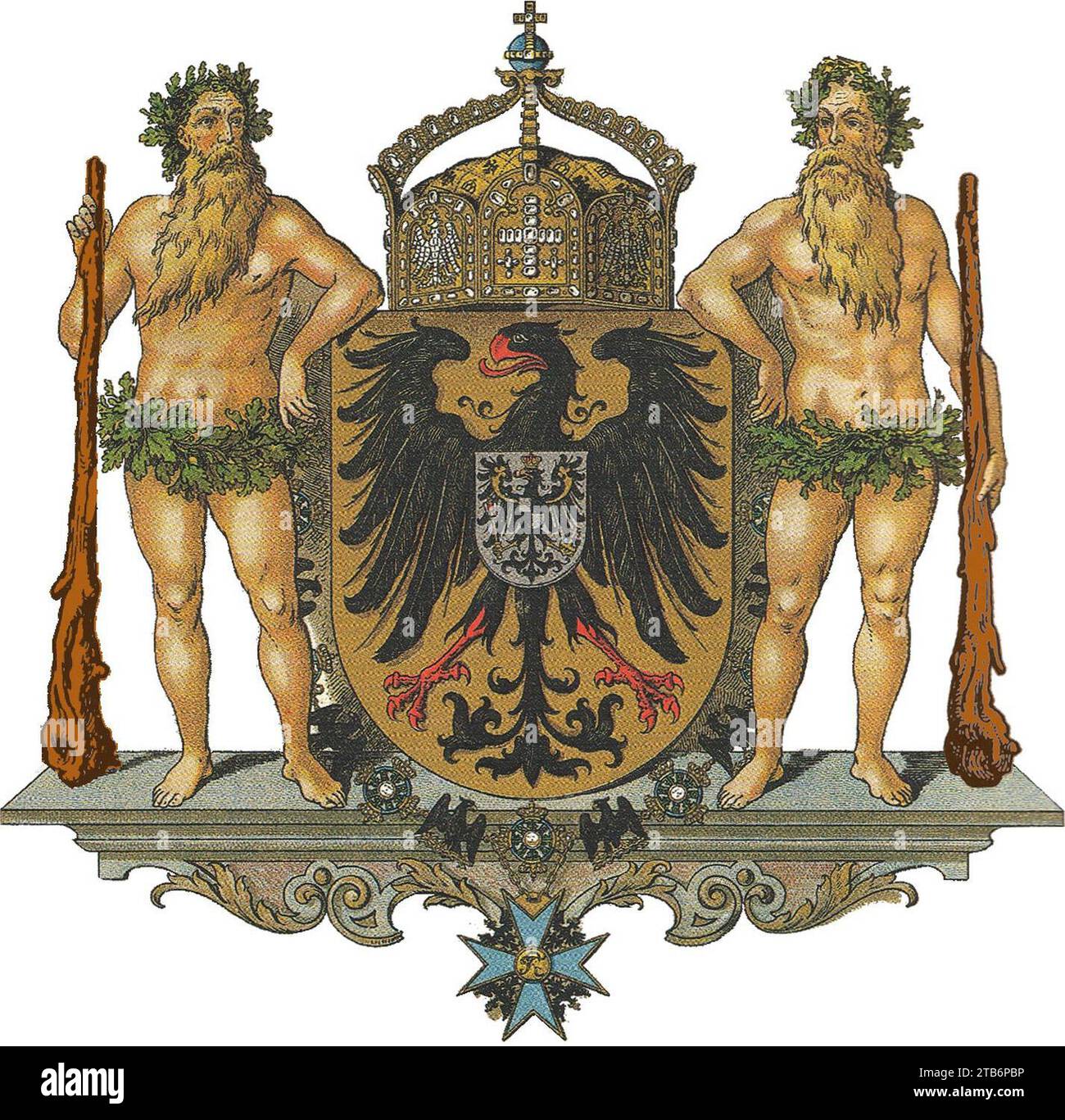 Wappen Deutsches Reich - Reichswappen (Mittleres). Stock Photo