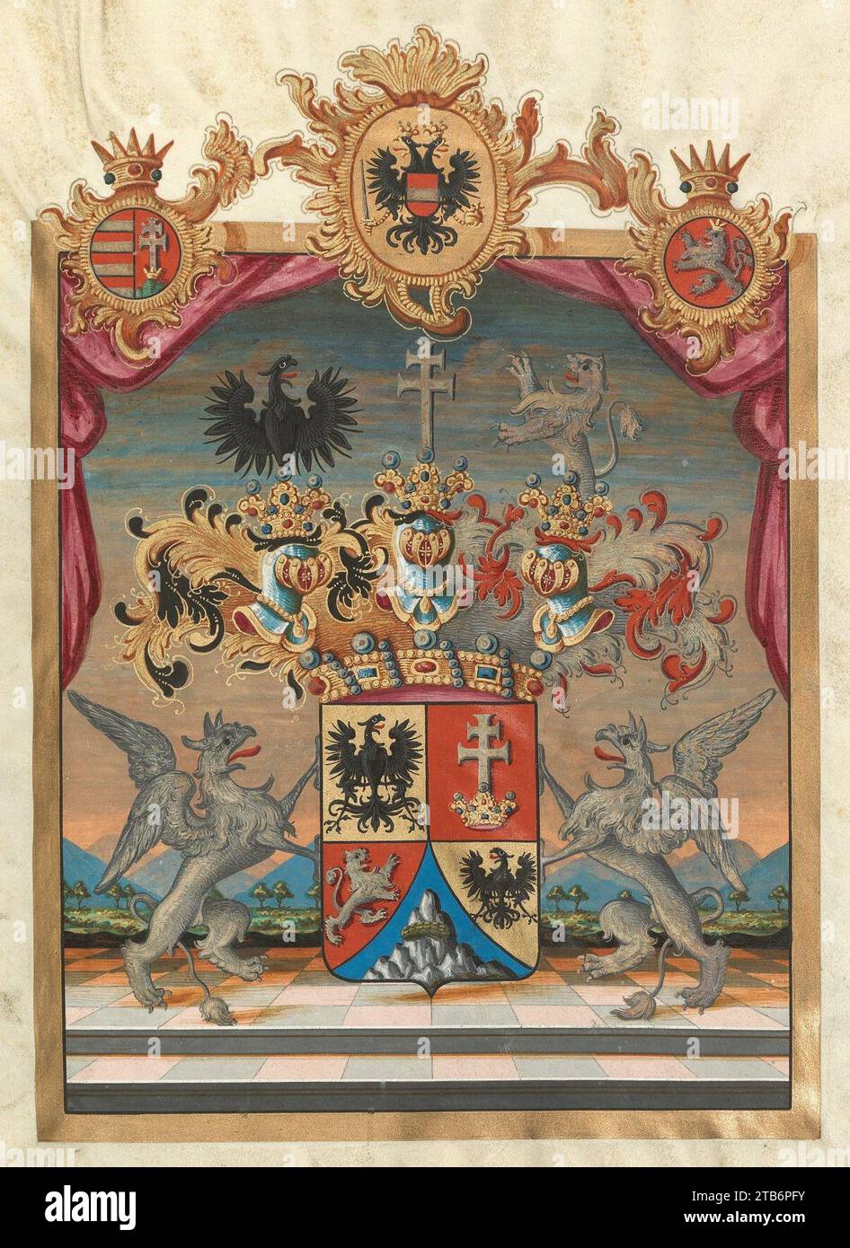 Wappen Franz Anton Ritter von Kranzberg Stock Photo Alamy