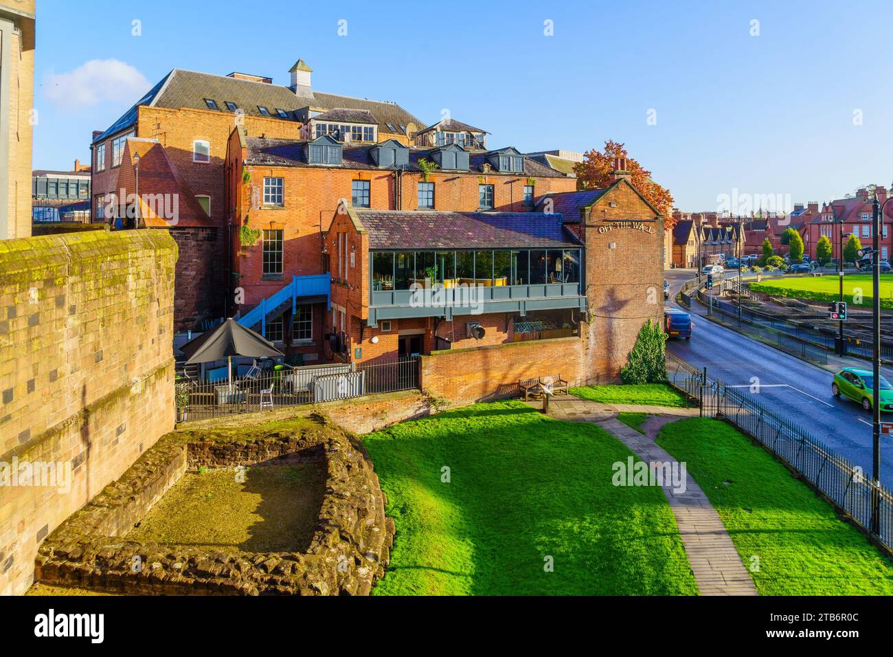 Chester, UK October 10, 2022 View of from the wall of various old