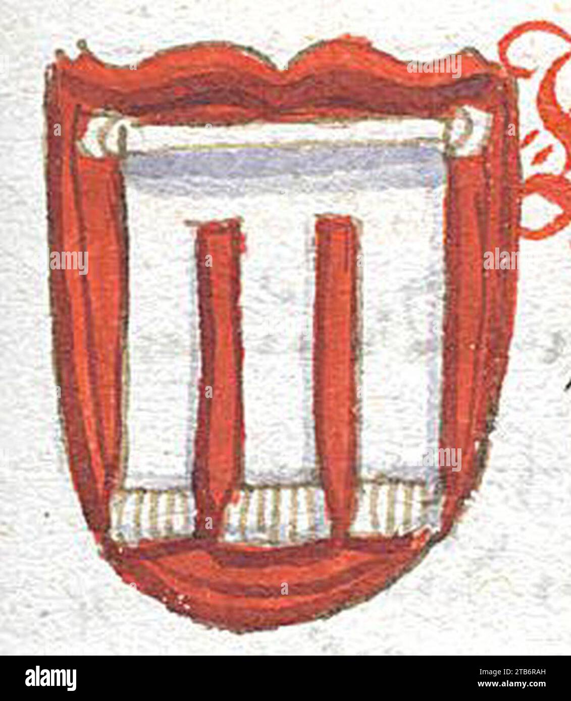 Wappen Salzburger Erzbischöfe Konrad IV von Fohnsdorf. Stock Photo