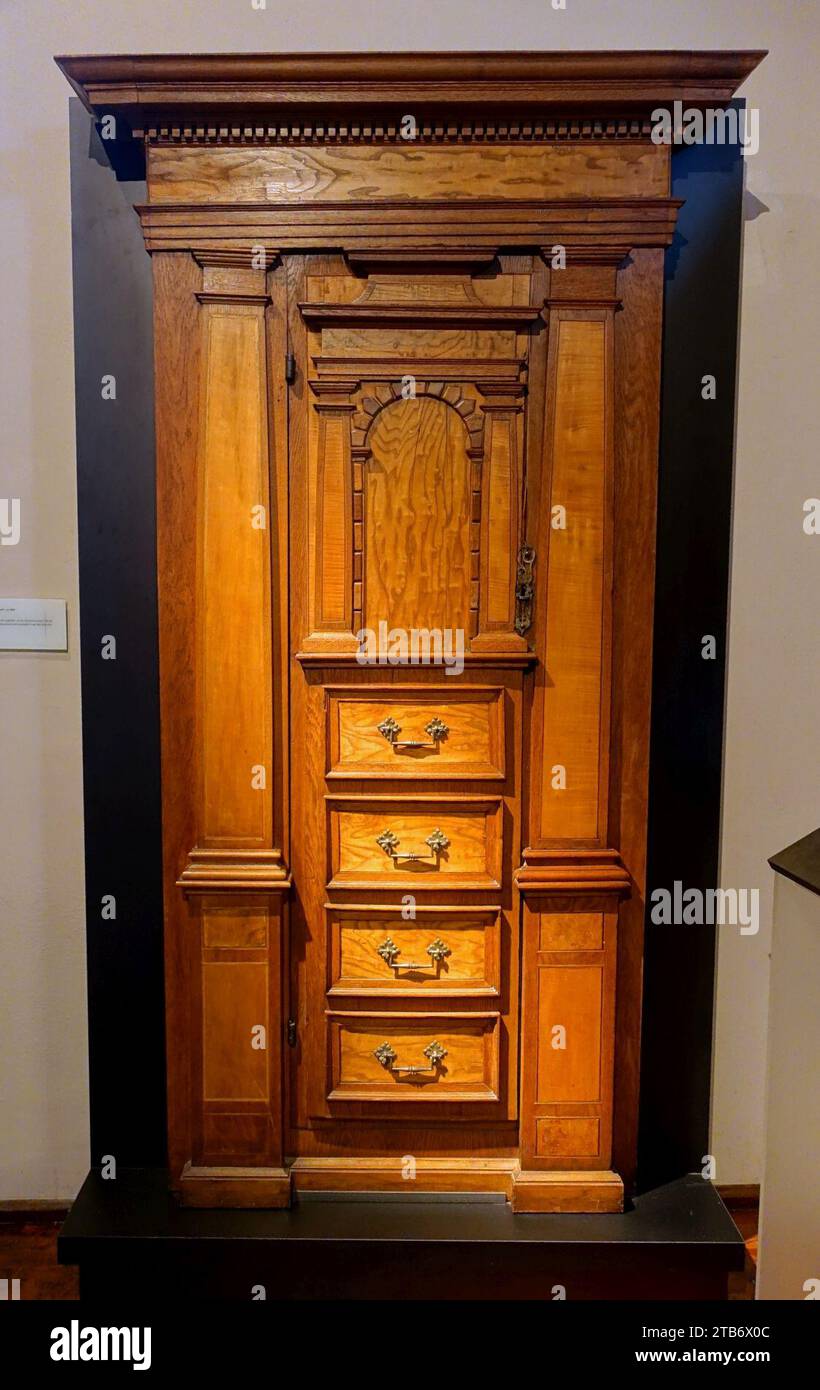 Wardrobe Door To A Concealed Toilet C 1600 Ash And Oak Stock Photo Wardrobe door to a concealed toilet c 1600 ash and oak stock photo
