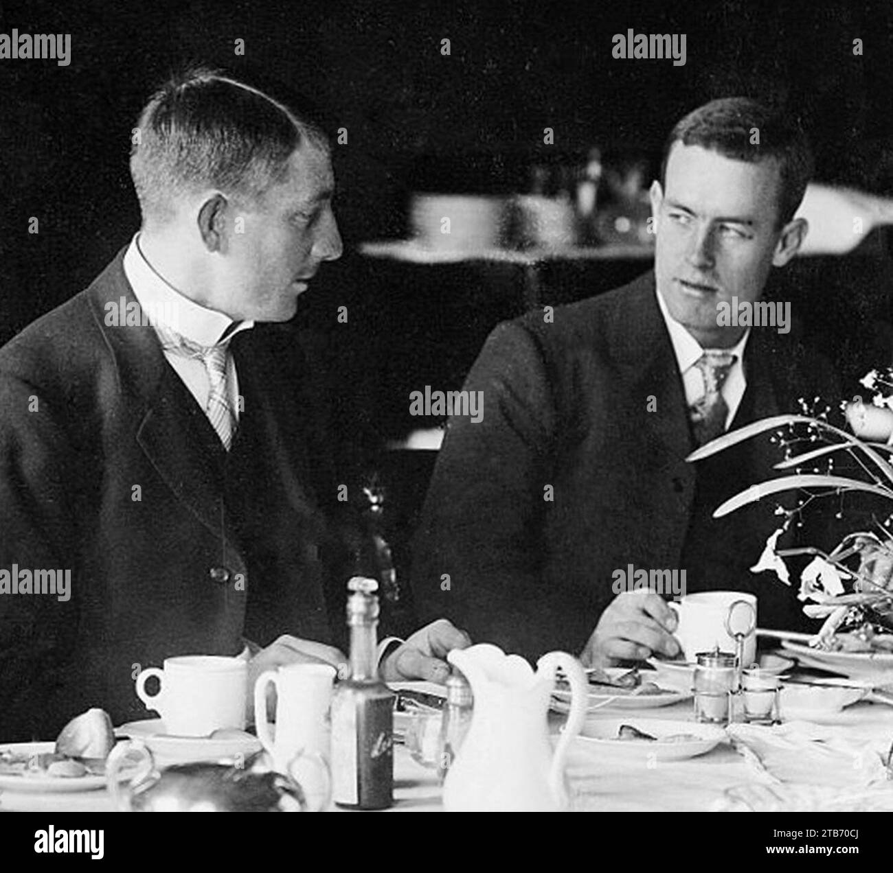 Warwick Armstrong and Victor Trumper c1905 Stock Photo Alamy