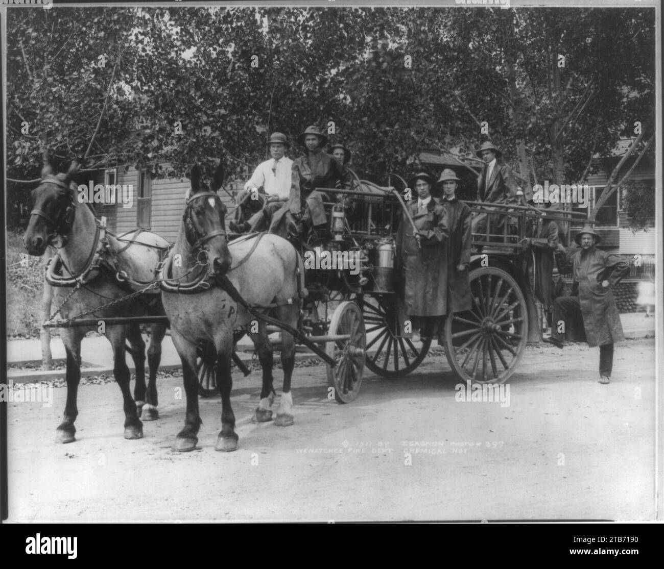Wash. - Wenatchee - Wenatchee Fire Dept. chemical truck no. 1; horse