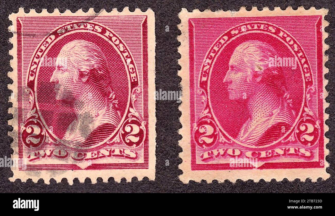 Washington Banknotes1 1890-2c Stock Photo - Alamy