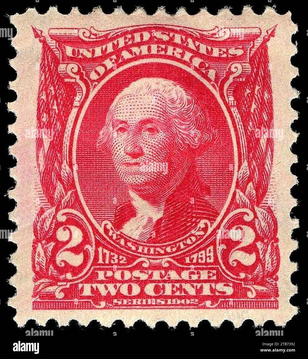 Washington stamp 2c 1903 issue Stock Photo - Alamy