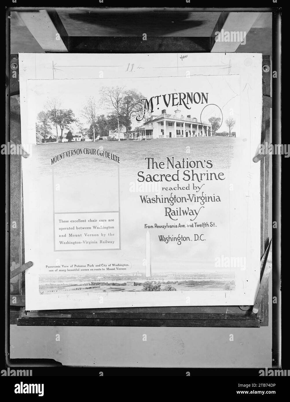 WashingtonVirginia Railway advertisement for route from Washington, D