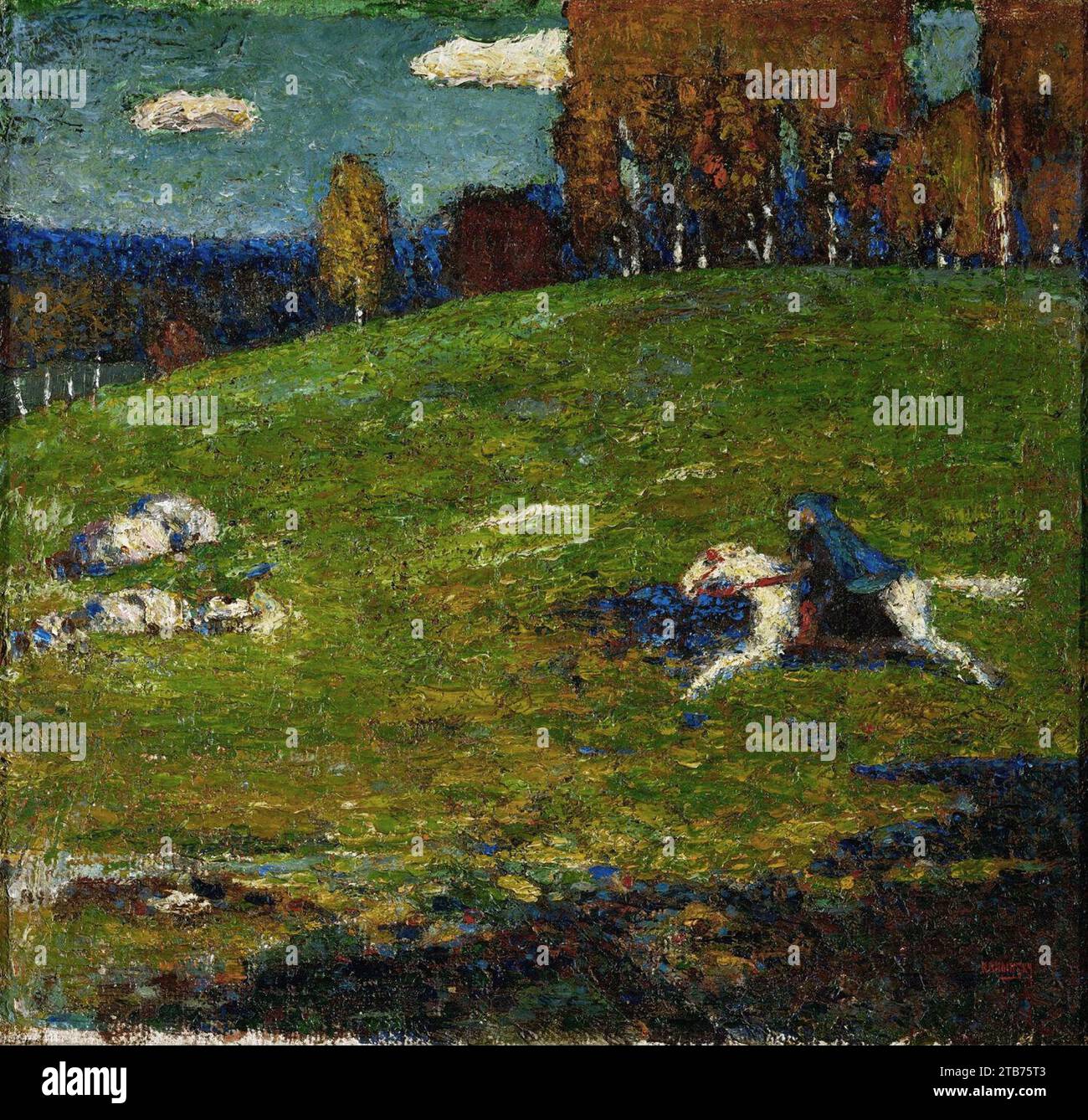 Der Bleu Rider Wassily Kandinsky, 1903, The Blue Rider (Der Blaue Reiter), oil on ...