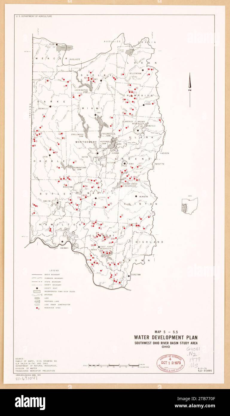 Water development plan, southwest Ohio River basin study area, Ohio ...