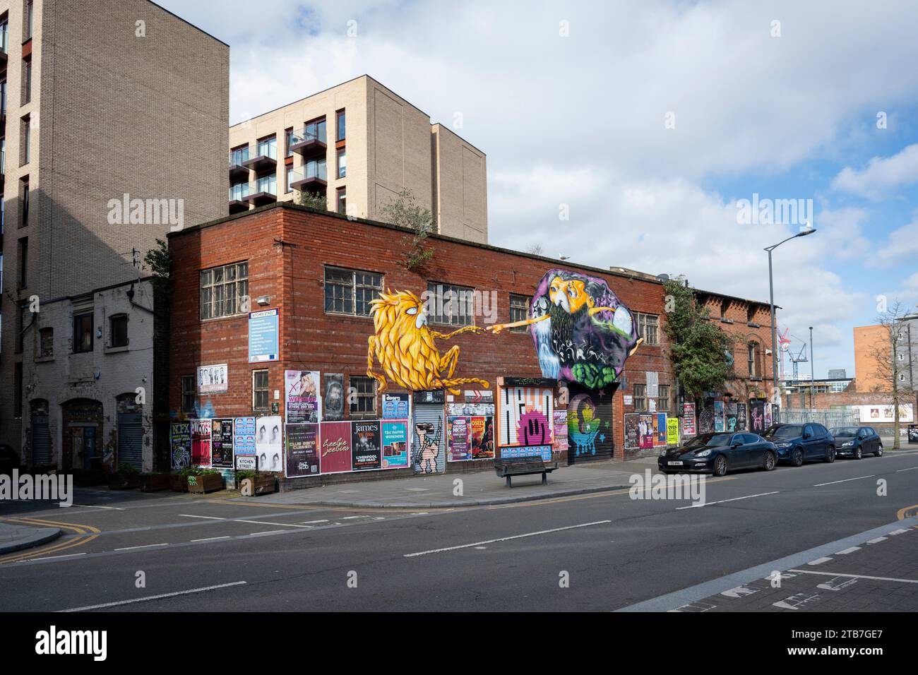 Painted Building, Jamaica Street, Liverpool, UK Stock Photo