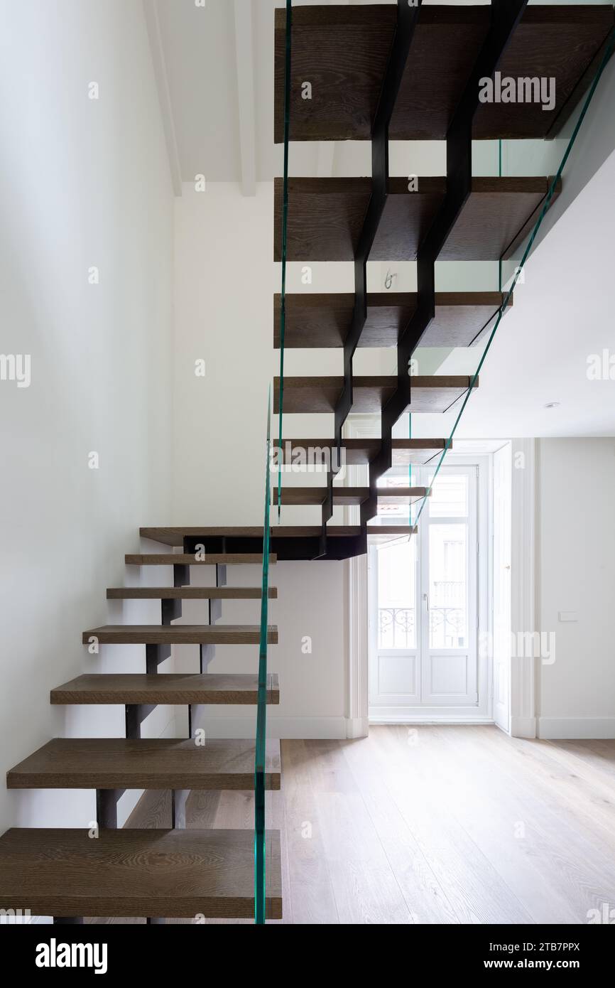 Image showcasing Modern Penthouse with Spiral Glass Staircase - Pinterest
