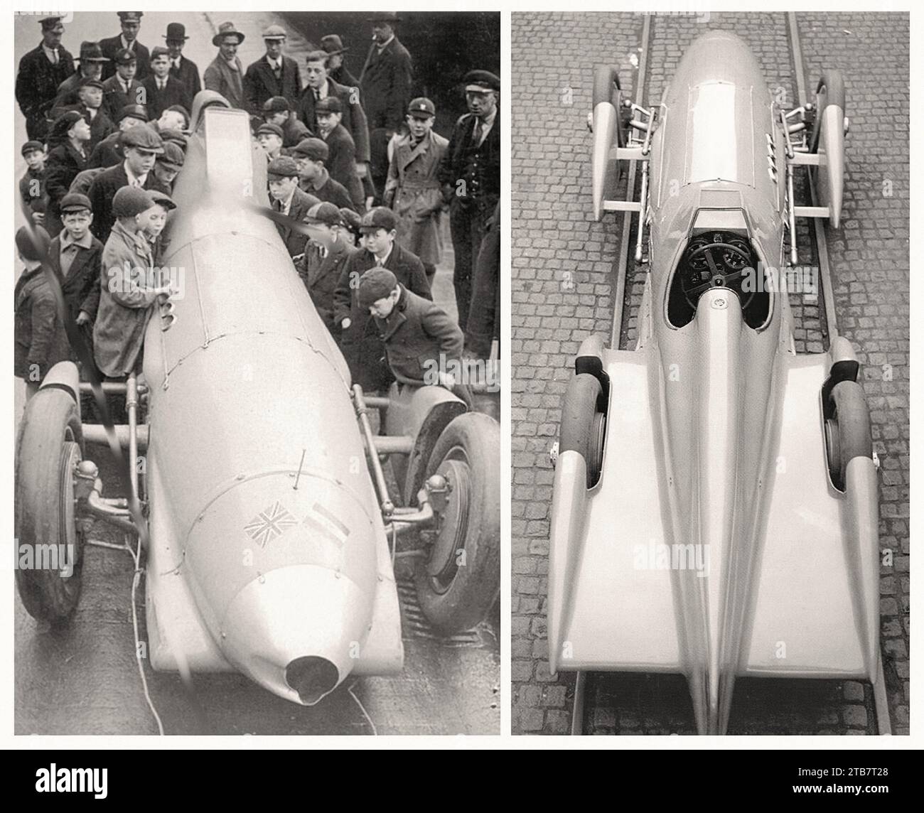 1929 Campbell-Napier-Arrol Aster Blue Bird - Vintage car picture Stock ...