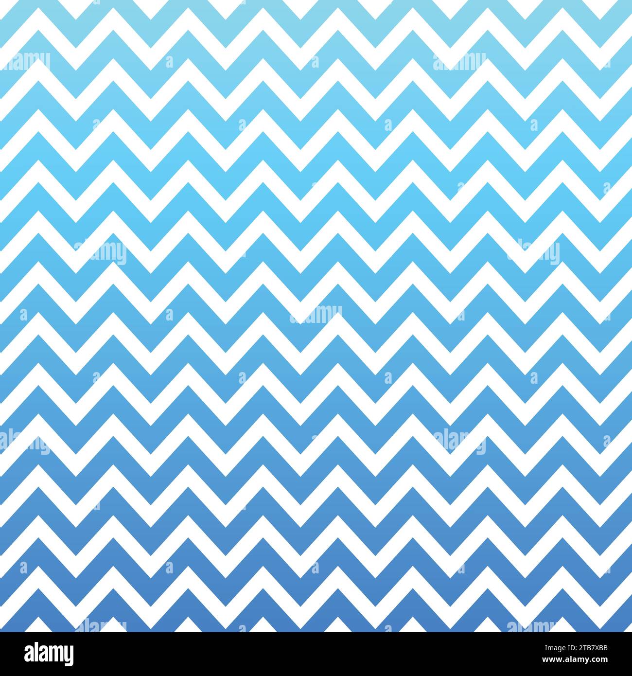 Cute chevron pattern vector background. Blue Ombre style zigzag pattern wallpaper. Stock Vector