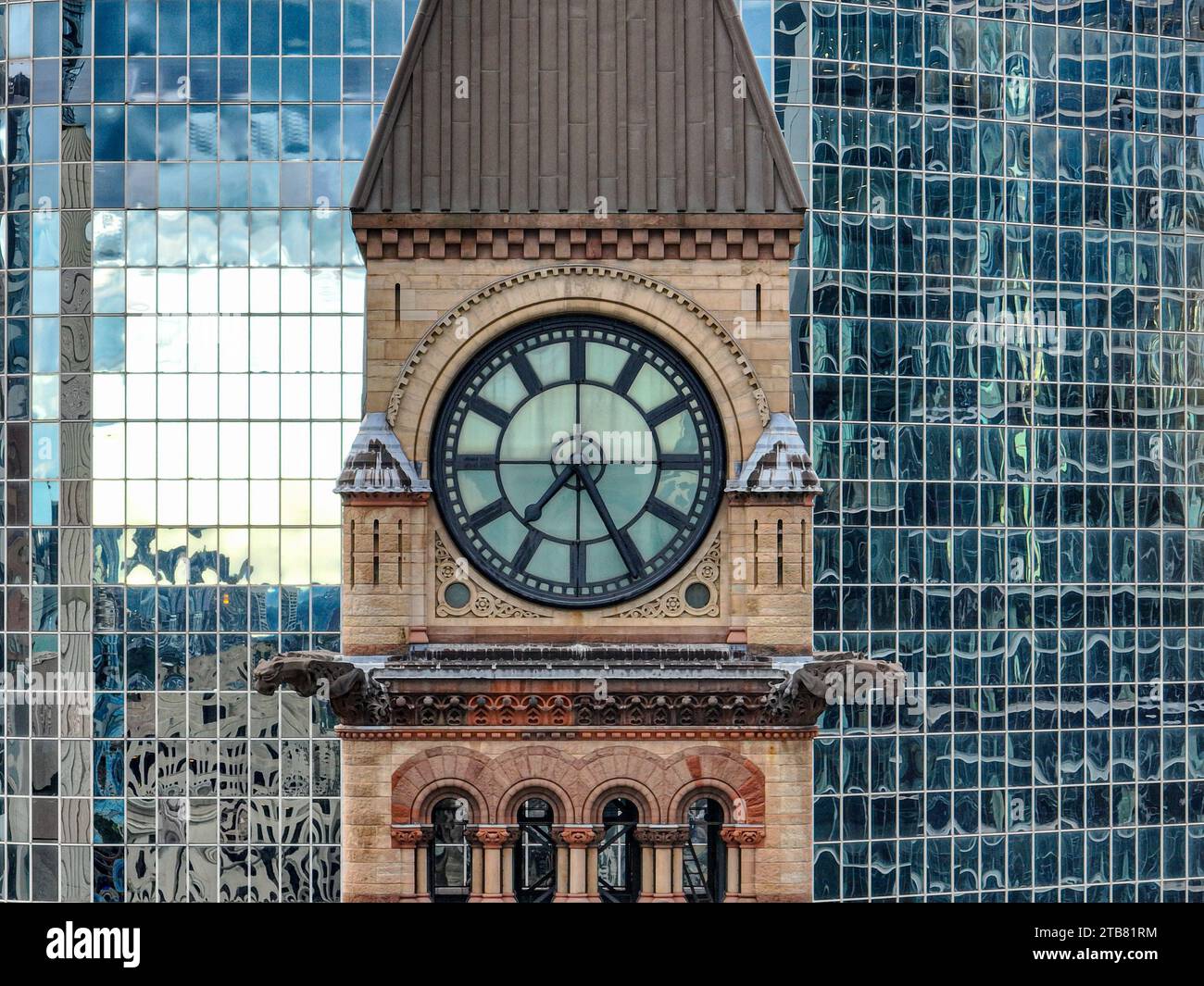 Toronto Clock Display Design Aerial shot downtown toronto hi-res stock photography and images - Alamy
