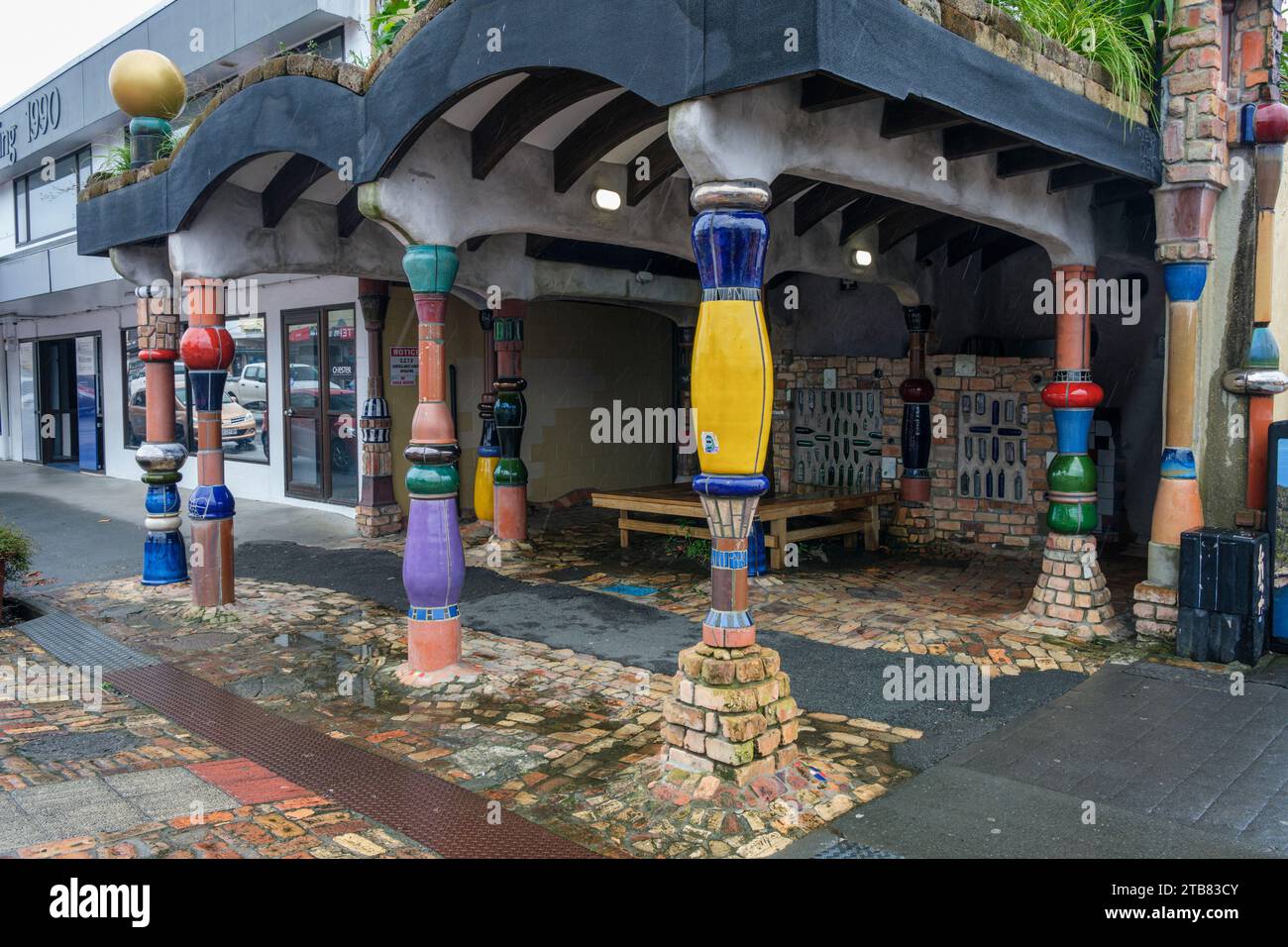 The Hundertwasser public toilets, Kawakawa, North Island, New Zealand