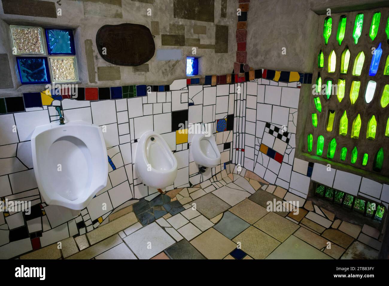 The Hundertwasser public toilets, Kawakawa, North Island, New Zealand