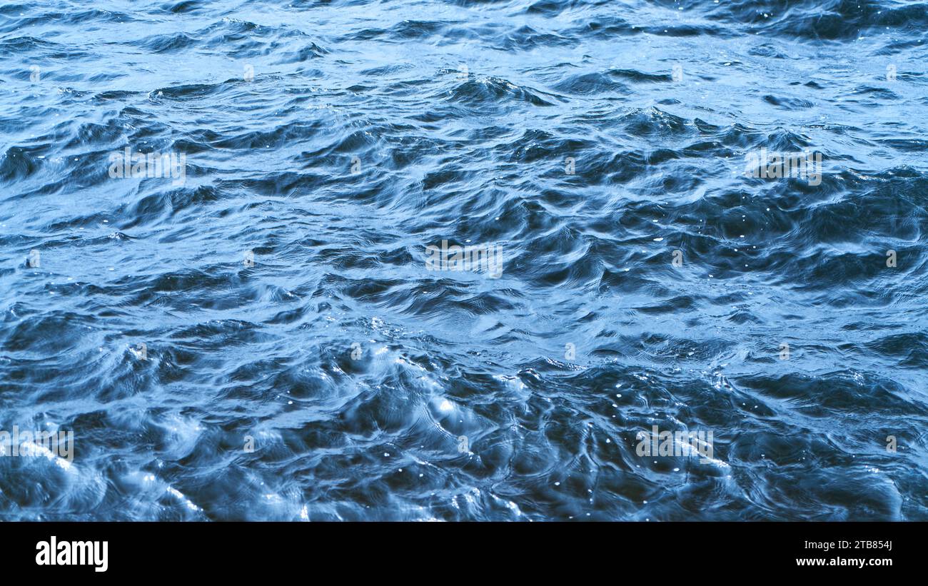 Blue ocean water background texture pattern in nature Stock Photo - Alamy