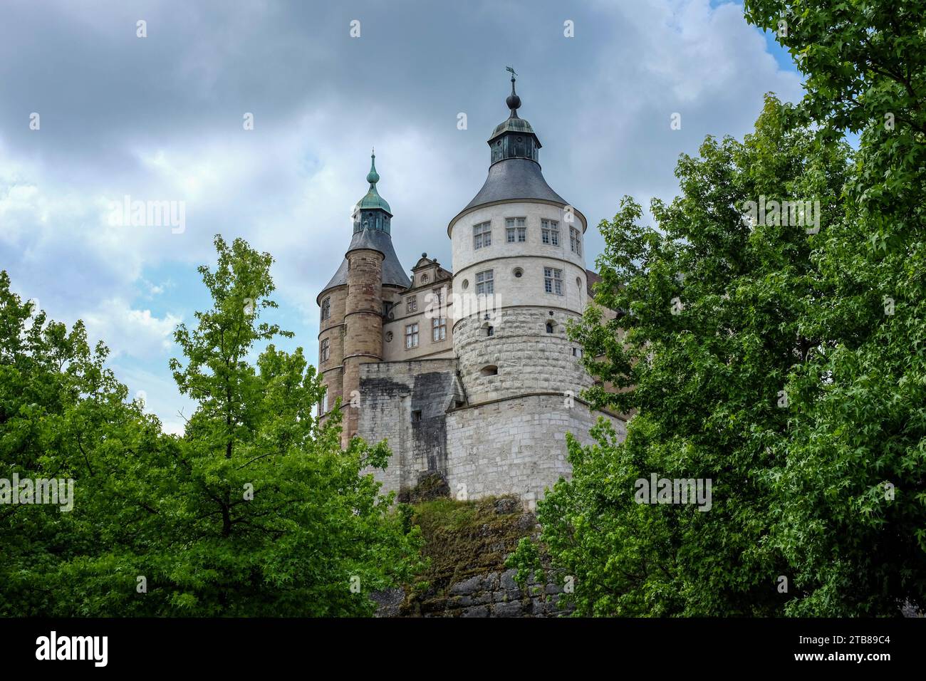 Montbeliard (north-eastern France): the Chateau de Montbeliard (Montbeliard Castle), also known as the Chateau des ducs de Wurttemberg (Castle of the Stock Photo
