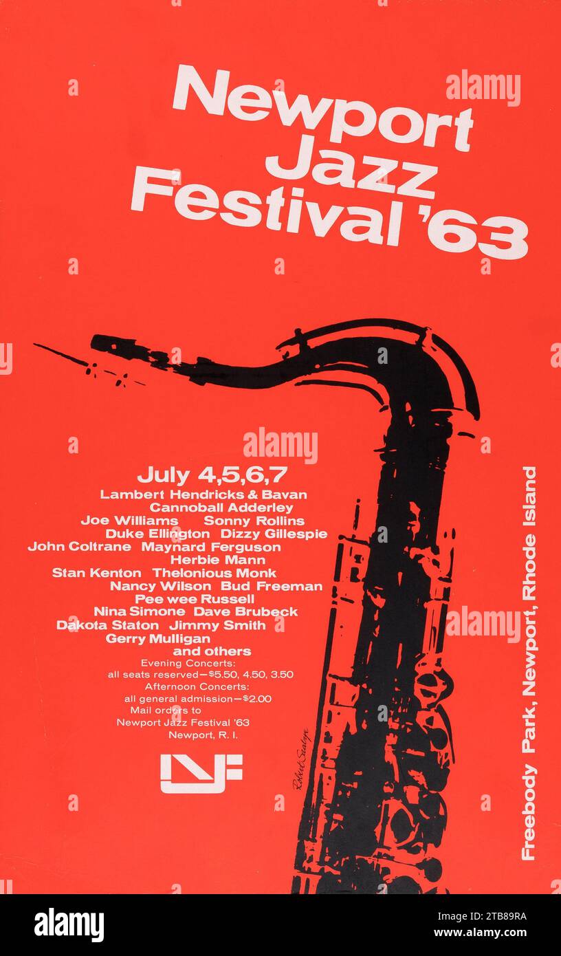 Newport jazz festival poster hi-res stock photography and images
